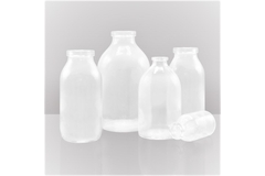 Clear pharmaceutical glass bottles